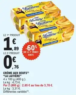 E.Leclerc Express Crème aux oeufs la laitière offre