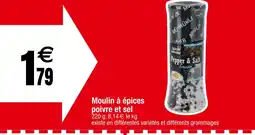 Carrefour Spice Grinder Moulin à épices poivre et sel offre