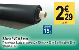 Tridôme Bâche PVC 0,5 mm offre