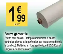 Tridôme Feutre géotextile offre
