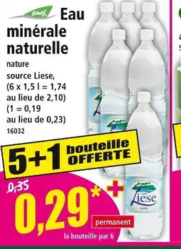 Norma Liese Eau minérale naturelle offre