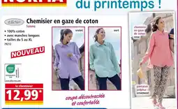 Norma ELLENOR Chemisier en gaze de coton offre