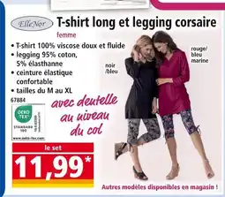 Norma ELLENOR T-shirt long et legging corsaire femme offre