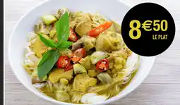 Carrefour Poulet coco au curry vert et son accompagnement au choix offre