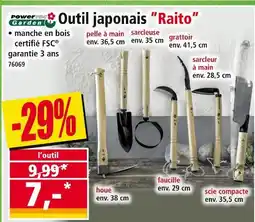 Norma Powerplus Garden Outil japonais Raito offre
