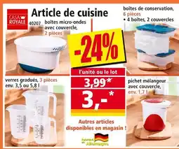Norma CASA ROYALE Article de cuisine offre