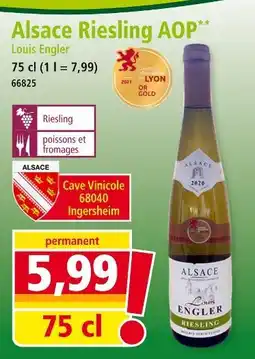 Norma LOUIS ENGLER Alsace riesling aop offre