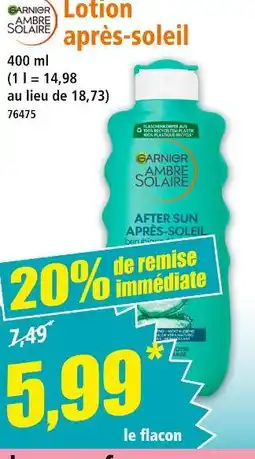 Norma GARNIER AMBRE SOLAIRE Lotion après-soleil offre