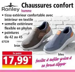 Norma Ronley Chaussures confort homme offre