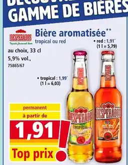 Norma Desperados Bière aromatisée tropical ou red offre