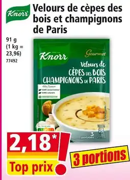 Norma Knorr Velours de cèpes des bois et champignons de Paris offre