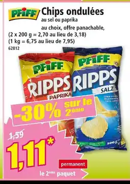 Norma PFIFF Chips ondulées offre