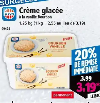 Norma Riva Crème glacée à la vanille Bourbon offre