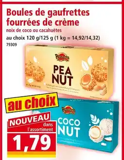 Norma PAPAGENA Boules de gaufrettes fourrées de crème offre