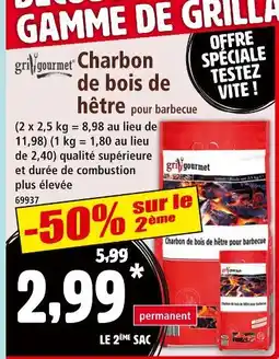 Norma Charbon de bois de hêtre pour barbecue offre