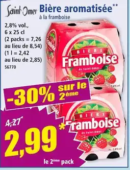 Norma SAINT-OMAR Bière aromatisée à la framboise offre