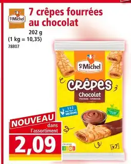Norma St Michel 7 crêpes fourrées au chocolat offre