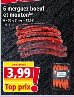 Norma Merguez boeuf et mouton offre