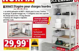 Norma KRAFT WERKZEUGE Étagère pour charges lourdes offre