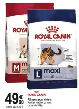Tridôme ROYAL CANIN Aliments pour chiens offre