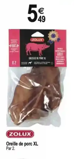 Tridôme ZOLUX Oreille de porc XL offre