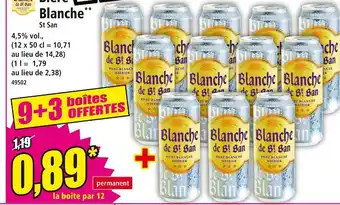 Norma ST SAN Bière Blanche offre