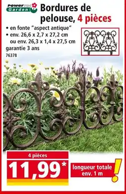 Norma POWERTEC GARDEN Bordures de pelouse 4 piĂšces offre