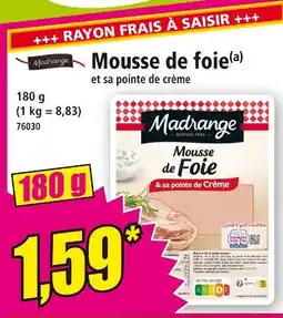 Norma MADRANGE Mousse de foie offre