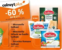 Colruyt GALBANI Mozzarella, Mozzarella infusée au basilic, Pecorino Romano offre
