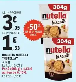 E.Leclerc Express Biscuits nutella offre