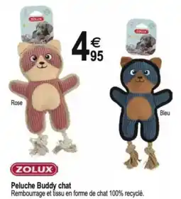 Tridôme ZOLUX Peluche Buddy chat offre