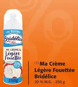 Colruyt BRIDÉLICE Ma crème légère fouettée offre