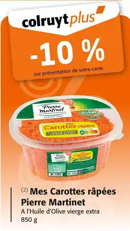 Colruyt PIERRE MARTINET Mes carottes râpées offre