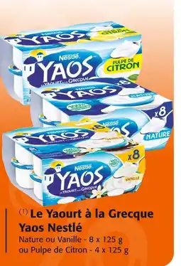 Colruyt Yaos Nestlé Yaourt à la Grecque offre