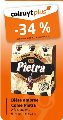 Colruyt PIETRA Bière ambrée Corse offre