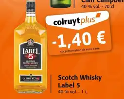 Colruyt Label 5 Scotch Whisky offre