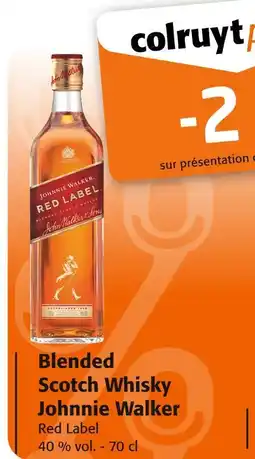 Colruyt JOHNNIE WALKER Blended Scotch Whisky offre