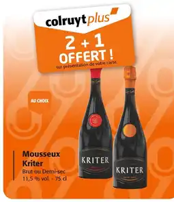 Colruyt KRITER Mousseux offre