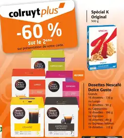 Colruyt DOLCE GUESTO Dosettes Nescafé offre