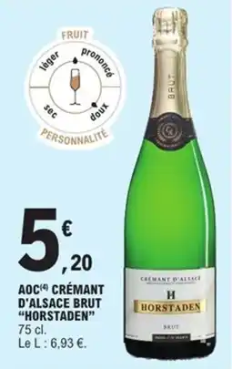 E.Leclerc Express AOC CRÉMANT D'ALSACE BRUT HORSTADEN offre