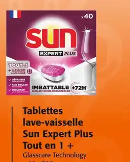Colruyt SUN Tablettes lave-vaisselle sun expert plus tout en 1 + offre