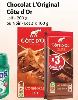 Colruyt CÔTE D'OR Chocolat l'original offre