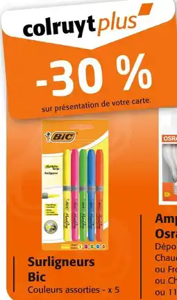 Colruyt BIC Surligneurs offre