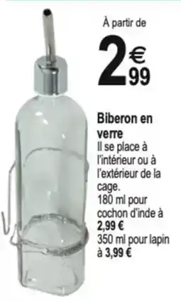 Tridôme Biberon en verre offre