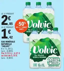 E.Leclerc Express Eau minérale naturelle volvic offre