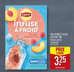 ALDI LIPTON Infusion à froid pêche-framboise offre