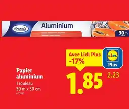 Lidl Aromata Papier aluminium offre