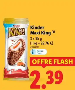 Lidl Maxi King Kinder offre