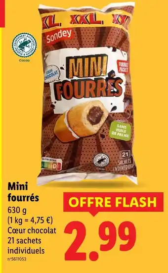 Lidl SONDEY Mini fourrés offre