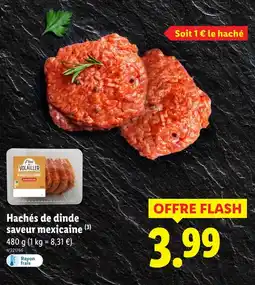 Lidl L'étal du volailler Hachés de dinde saveur mexicaine offre